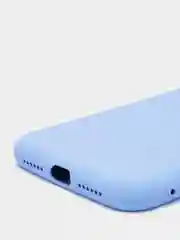 Голубой чехол iPhone 11 13 12 Pro Mini силиконовый ( Айфон Про Мини )