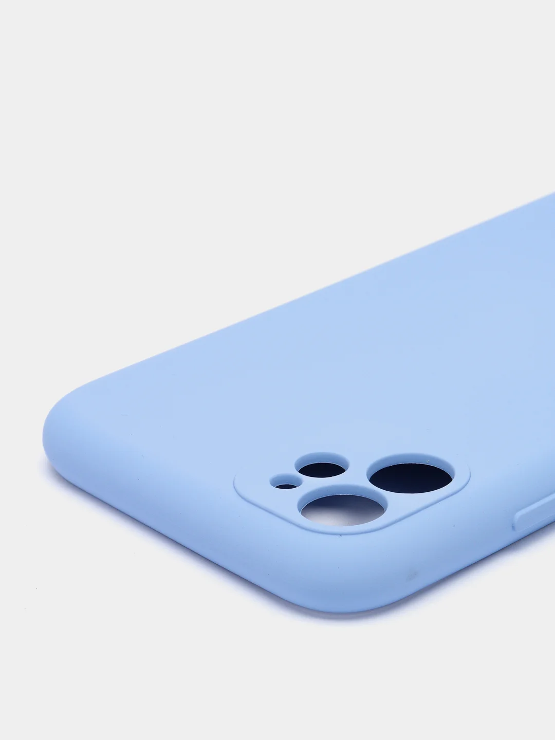 Голубой чехол iPhone 11 13 12 Pro Mini силиконовый ( Айфон Про Мини )