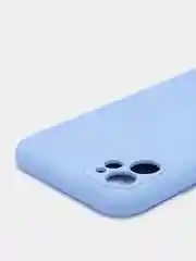 Голубой чехол iPhone 11 13 12 Pro Mini силиконовый ( Айфон Про Мини )
