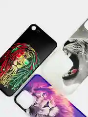Зеленый чехол для Apple iPhone 6/6s / 6 Plus/6s Plus / 7/8 / 7 Plus/8 Plus / 11 / 11 PRO / 11 PRO MAX / XS Max / XR / X/XS силиконовый Лев, 3 вида