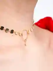 Золотой цепочка женская на шею, с подвеской