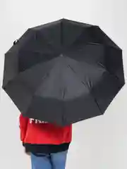 Черный зонт автоматический, женский, складной