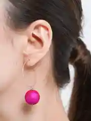 Фуксия серьги-кольца