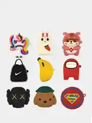 Черный силиконовый чехол для Apple AirPods 1/2, в разных формах