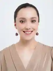 Тёмно-бордовый серьги-кольца