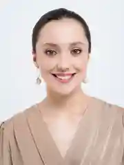 Бежевый серьги кольца