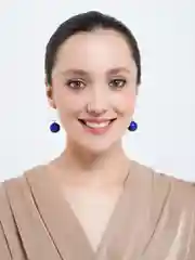 Темно-синий серьги-кольца