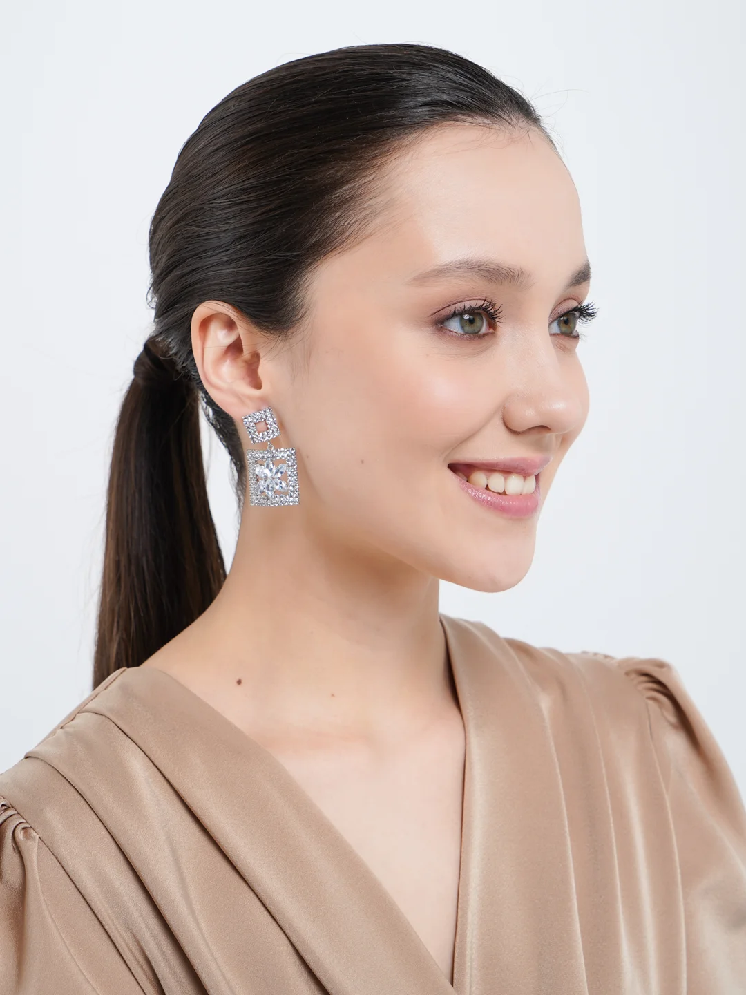 Серебряный серьги