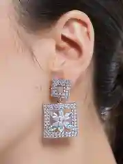 Серебряный серьги