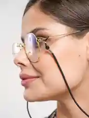 Шнурки для очков стрейч черные