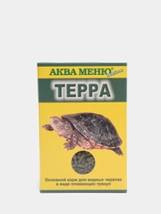 Корм АКВА МЕНЮ ТЕРРА 15гр.(гранулы) основной корм для водных черепах