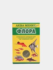 Корм АКВА МЕНЮ Флора 30гр.(гранулы) для аквариумных рыб с растительными добавками