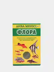 Корм АКВА МЕНЮ Флора 30гр.(гранулы) для аквариумных рыб с растительными добавками
