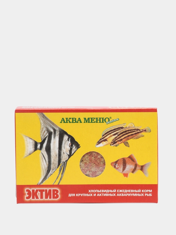 Корм АКВА МЕНЮ Эктив 11гр.(хлопья) для крупных и активных аквариумных рыб