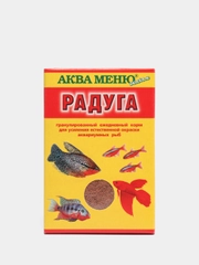 Корм АКВА МЕНЮ Радуга 25гр.(гранулы) для усиления естественной окраски аквариумных рыб