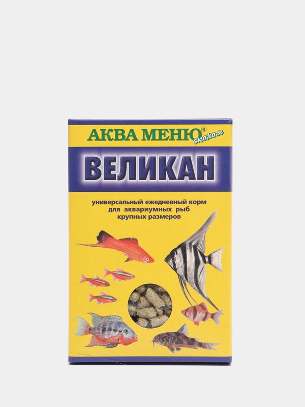 Корм АКВА МЕНЮ Великан 35 гр (большие гранулы) для аквариумных рыб крупных размеров