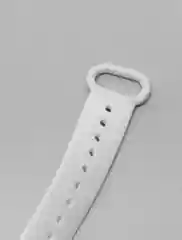 Белый силиконовый ремешок Xiaomi Mi Band 3, Mi Band 4 (Сяоми Ми Бэнд 3, Ми Бэнд 4)