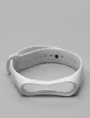 Белый силиконовый ремешок Xiaomi Mi Band 3, Mi Band 4 (Сяоми Ми Бэнд 3, Ми Бэнд 4)