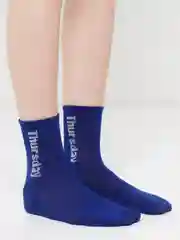 Зеленый женские носки длинные с принтом