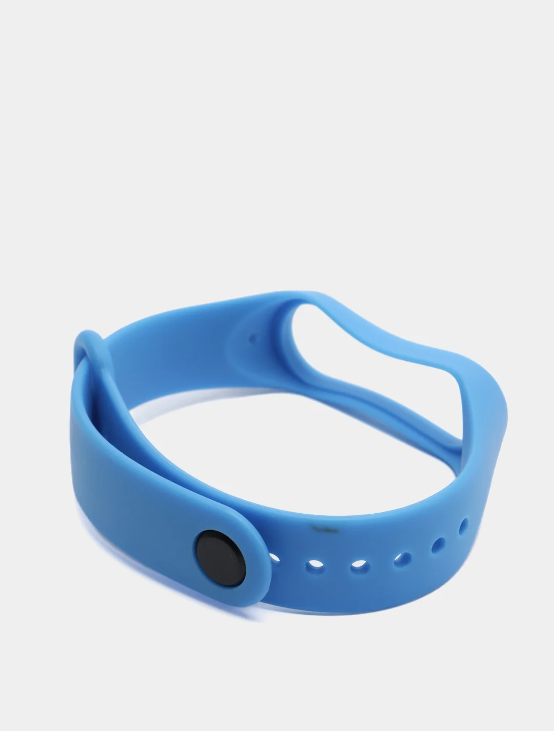 Голубой силиконовый ремешок Xiaomi Mi Band 3, Mi Band 4 (Сяоми Ми Бэнд 3, Ми Бэнд 4)