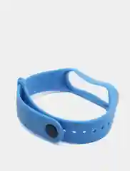 Голубой силиконовый ремешок Xiaomi Mi Band 3, Mi Band 4 (Сяоми Ми Бэнд 3, Ми Бэнд 4)