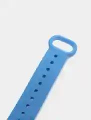 Голубой силиконовый ремешок Xiaomi Mi Band 3, Mi Band 4 (Сяоми Ми Бэнд 3, Ми Бэнд 4)