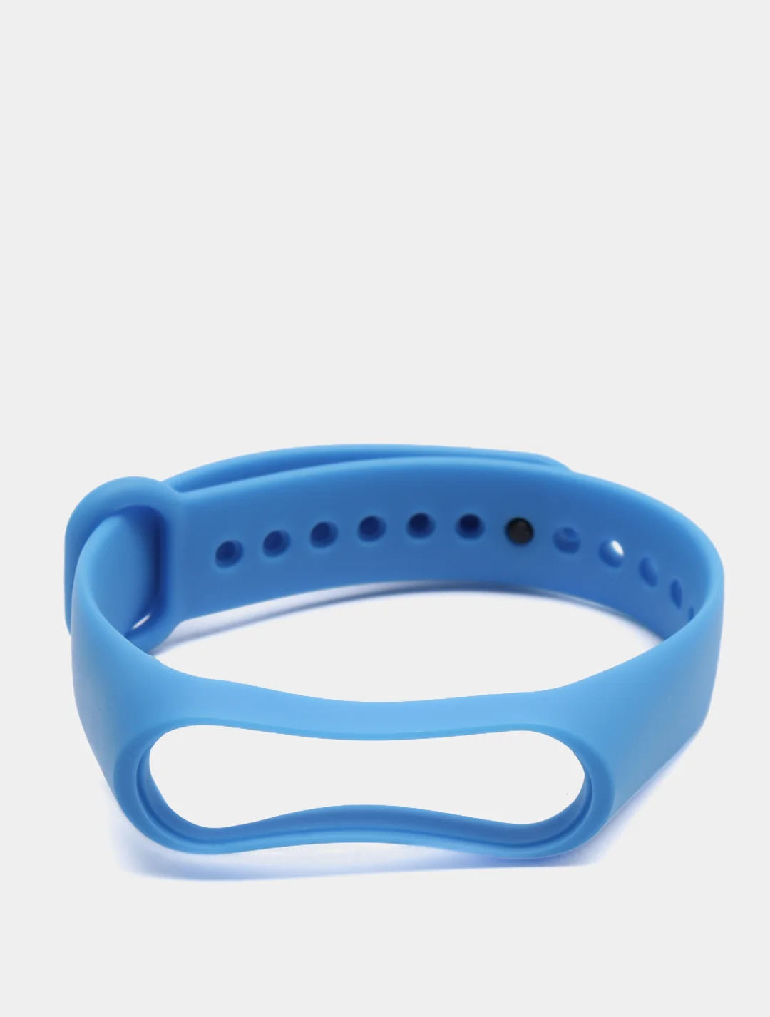 Голубой силиконовый ремешок Xiaomi Mi Band 3, Mi Band 4 (Сяоми Ми Бэнд 3, Ми Бэнд 4)