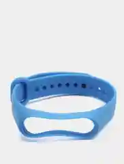 Голубой силиконовый ремешок Xiaomi Mi Band 3, Mi Band 4 (Сяоми Ми Бэнд 3, Ми Бэнд 4)