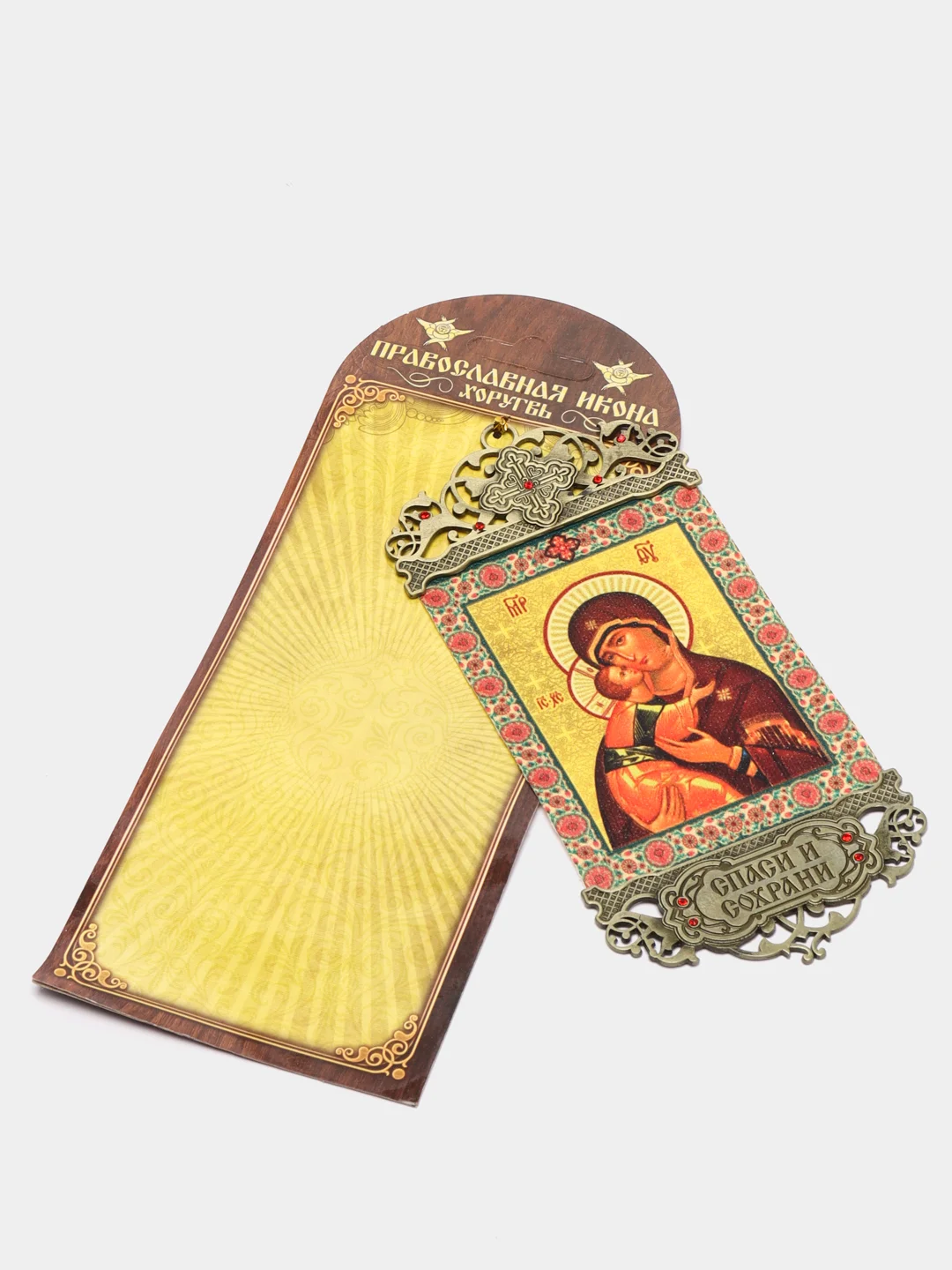 Багровый икона-хоругвь, 7 х 15 см