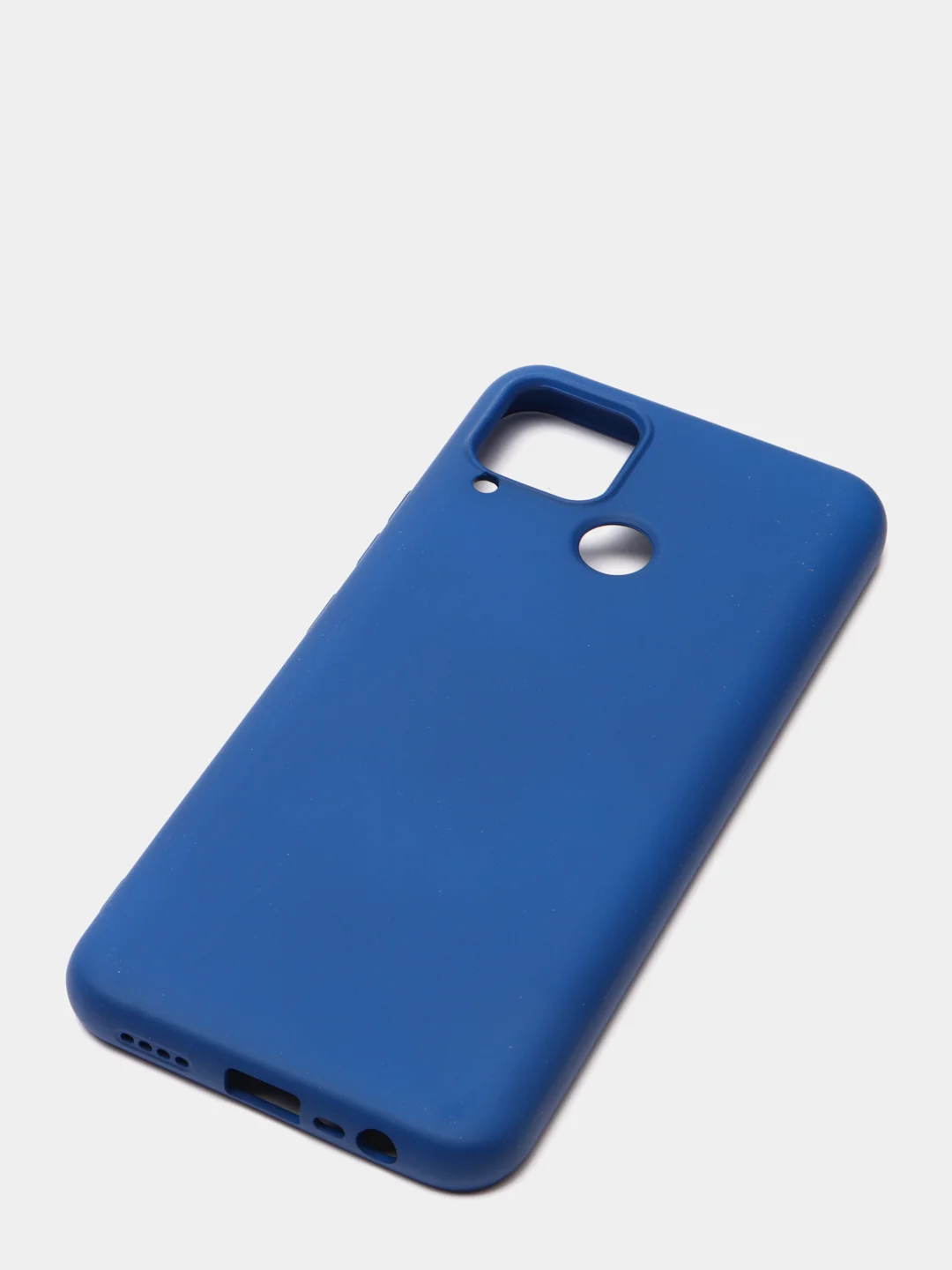 Синий чехол для Realme C15, силиконовый