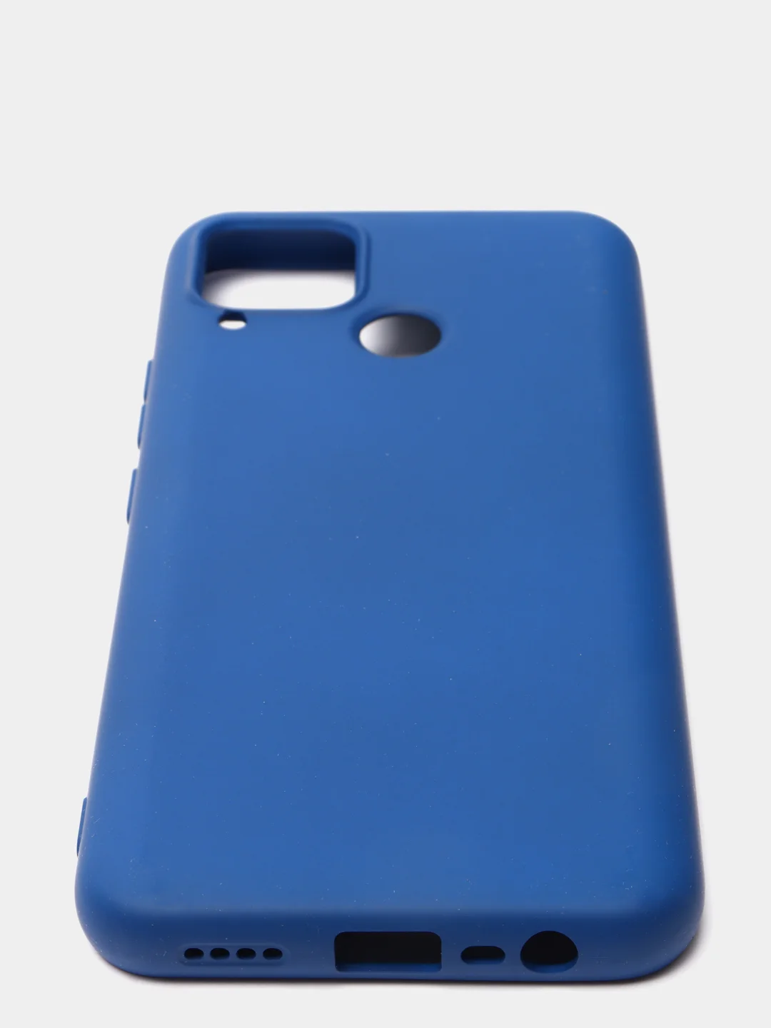 Синий чехол для Realme C15, силиконовый