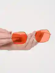 Красный женские квадратные солнцезащитные очки