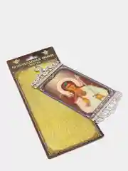 Красный икона-хоругвия на подвесе, 9 х 19 см