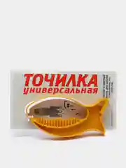 Желтый точилка универсальная "Рыбка", пластик