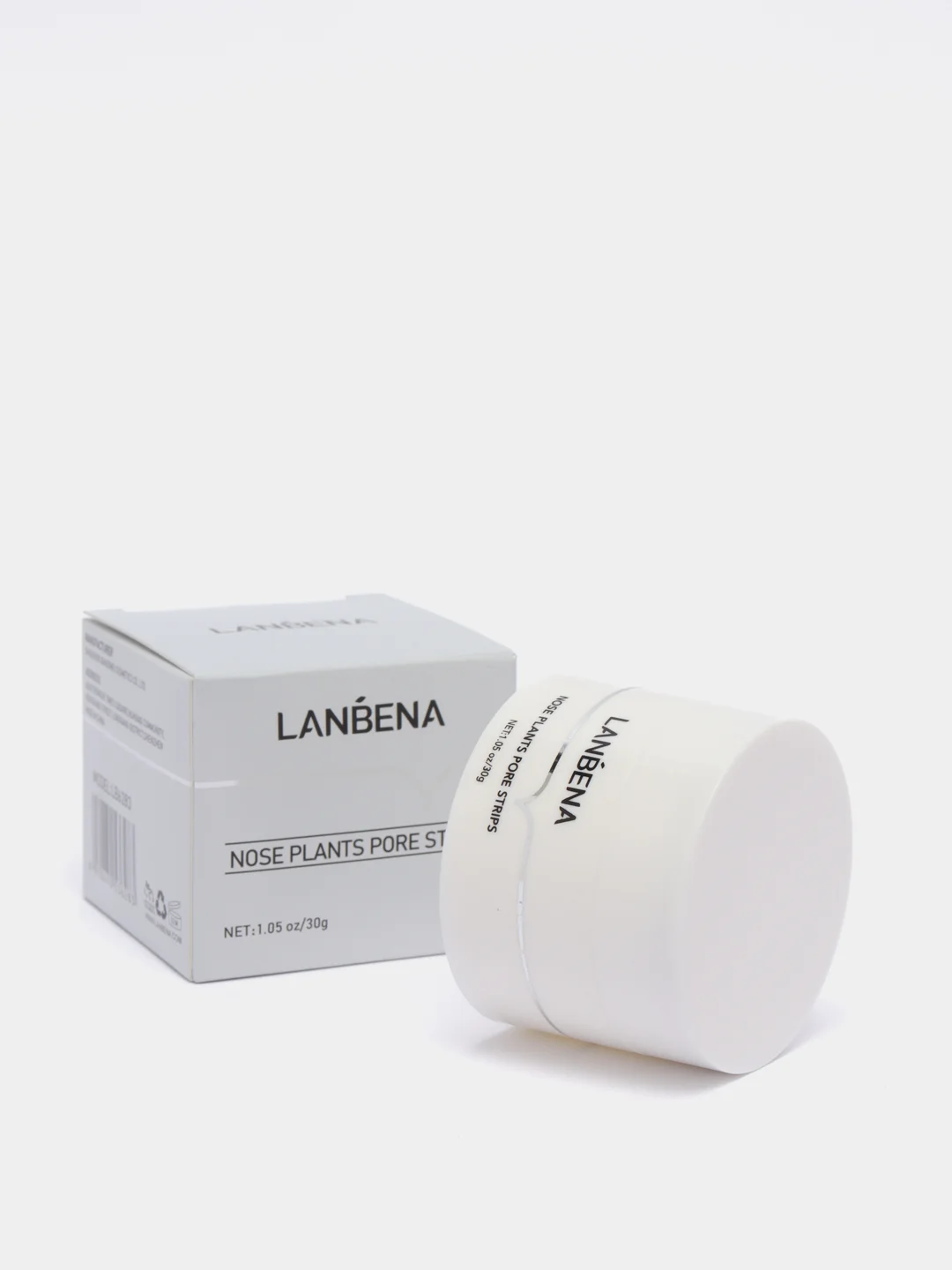 Белая маска от черных точек Lanbena "Plants Pore Strips", 30 г