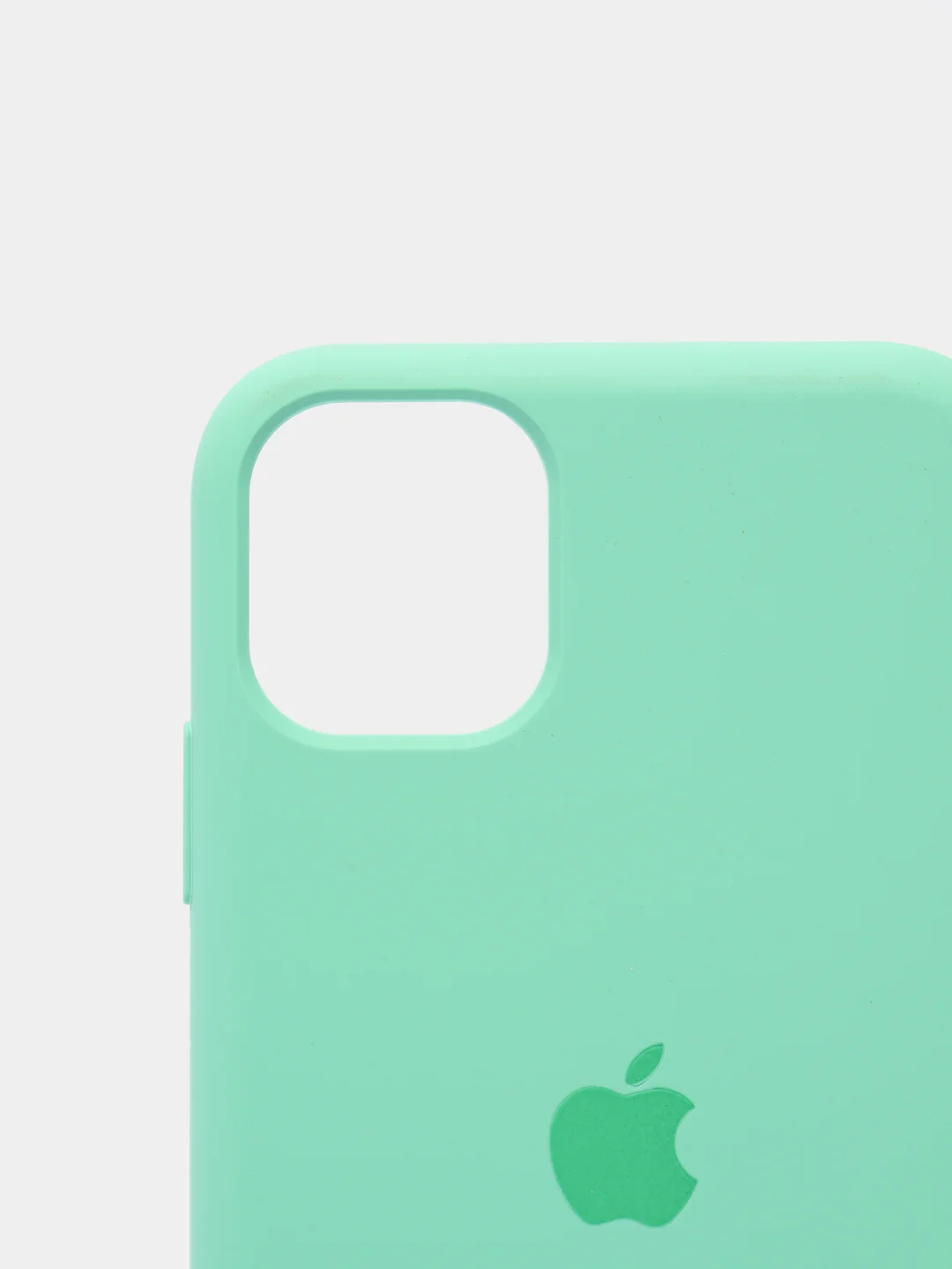 Мятный чехол Silicone Case для iPhone 11 с закрытым низом