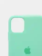Мятный чехол Silicone Case для iPhone 11 с закрытым низом