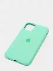 Мятный чехол Silicone Case для iPhone 11 с закрытым низом