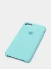 Тёмно-бирюзовый чехол Silicone Case для iPhone 7, 8, SE 2020, с открытым низом