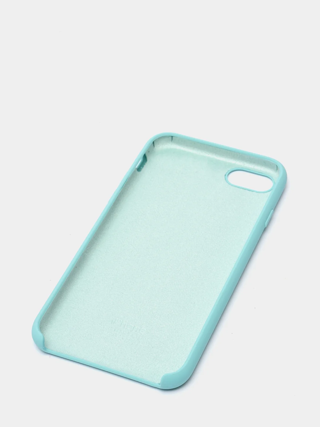 Тёмно-бирюзовый чехол Silicone Case для iPhone 7, 8, SE 2020, с открытым низом