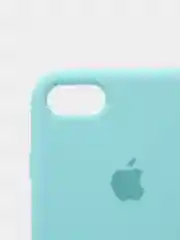Тёмно-бирюзовый чехол Silicone Case для iPhone 7, 8, SE 2020, с открытым низом