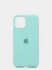 Бирюзовый чехол Silicone Case для iPhone 12 / iPhone 12 Pro, закрытый низ