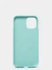 Бирюзовый чехол Silicone Case для iPhone 12 / iPhone 12 Pro, закрытый низ