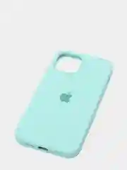 Бирюзовый чехол Silicone Case для iPhone 12 / iPhone 12 Pro, закрытый низ