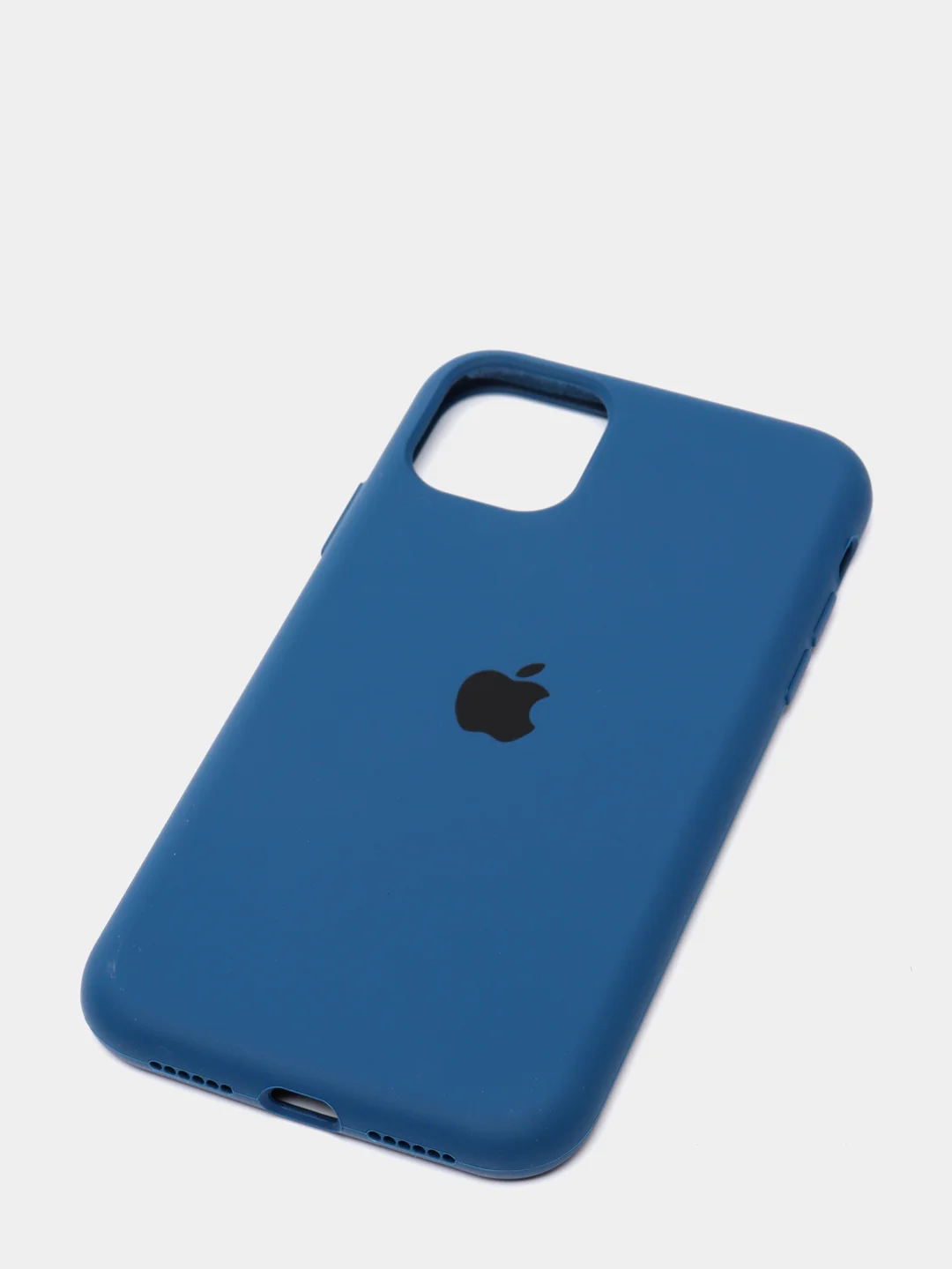 Синий чехол Silicone Case для iPhone 11 с закрытым низом