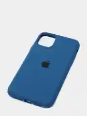 Синий чехол Silicone Case для iPhone 11 с закрытым низом