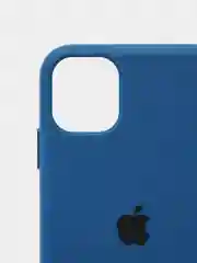 Синий чехол Silicone Case для iPhone 11 с закрытым низом