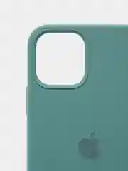 Зеленый чехол Silicone Case для iPhone 12 / iPhone 12 Pro, закрытый низ