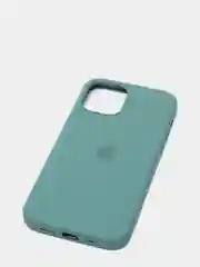 Зеленый чехол Silicone Case для iPhone 12 / iPhone 12 Pro, закрытый низ
