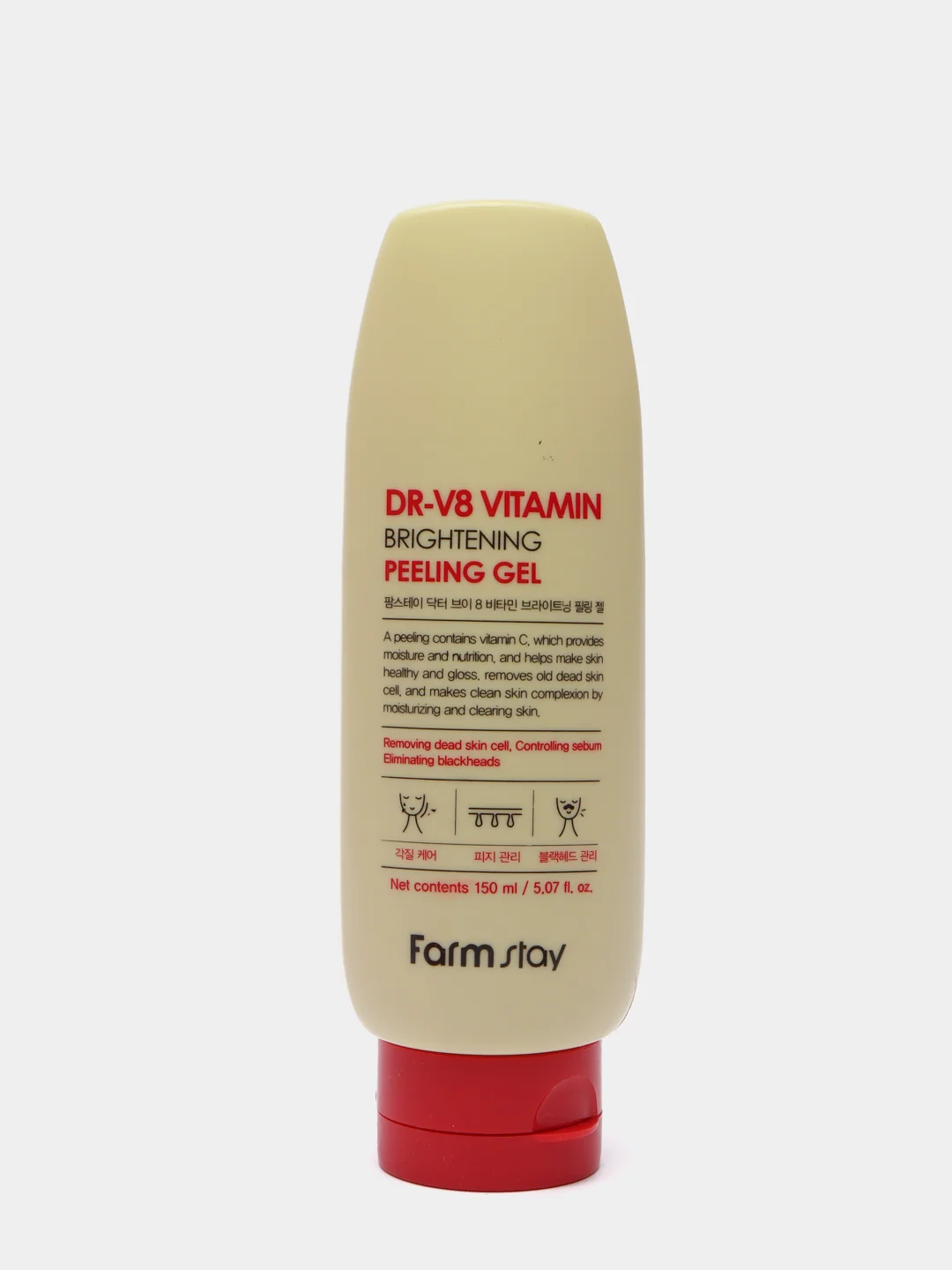 Пилинг-гель с витаминным комплексом DR-V8 Vitamin Brightening Peeling Gel FarmStay